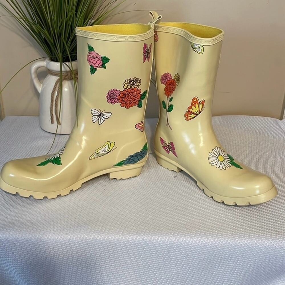 Disney Parks Epcot Flower and Garden Festival Rain Muck Boots 2022 - Picture 5 of 11